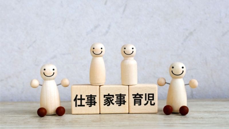 仕事、家事、育児のイメージ画像