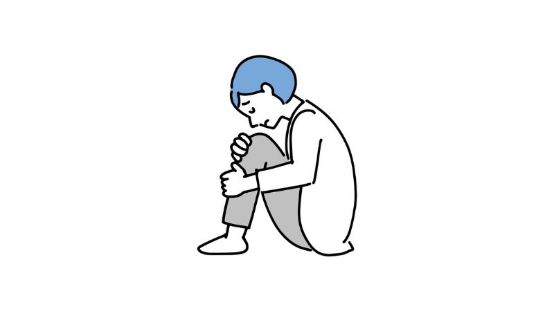 落ち込んでいるお母さん