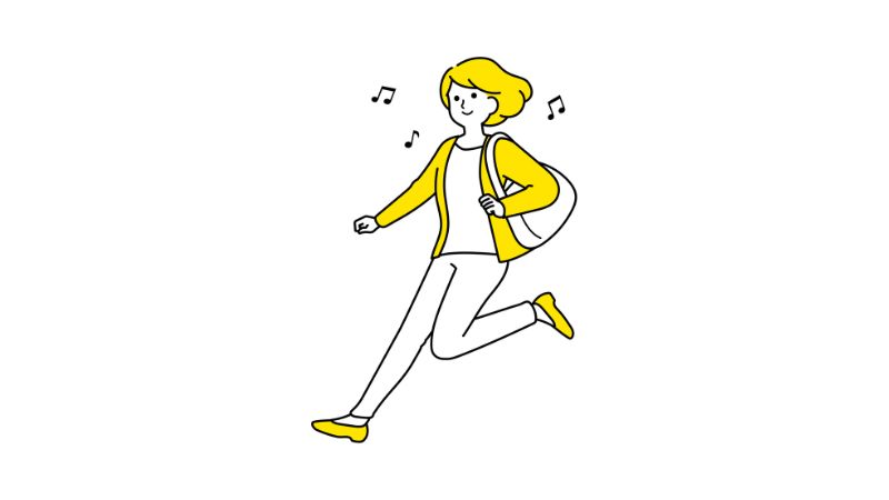 気分転換をしているお母さん