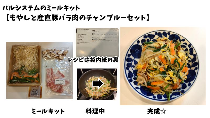 パルシステム【もやしと産直豚バラ肉のチャンプルーセット】